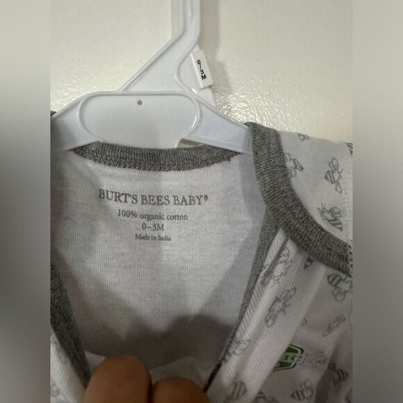 NWT Burt’s Bees Baby Organic Wonsie Set of 4 Size 0-3 Months - Picture 9 of 9